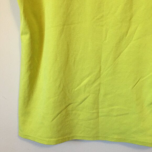 Made in Canada Ellen Tracy Pima Cotton Lush Lime Tee - Picture 6 of 13